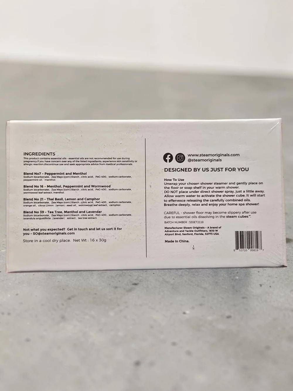 Steam Originals Steam Cubes 16 Count | Detox & Invigorate